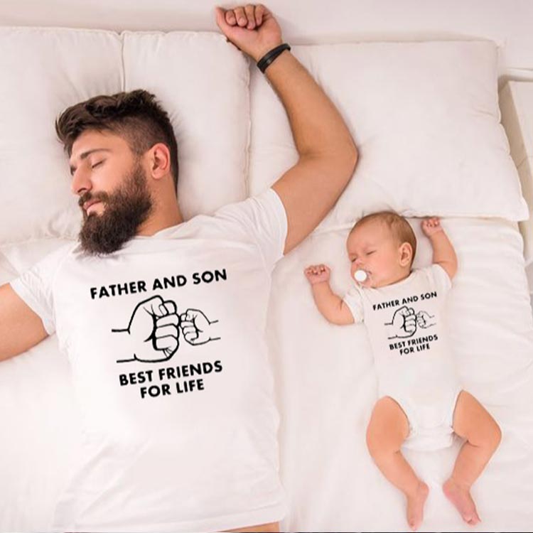 親子お揃い tシャツ 親子コーデ ロンパース ペアルック 親子 赤ちゃん 父の日 半袖...