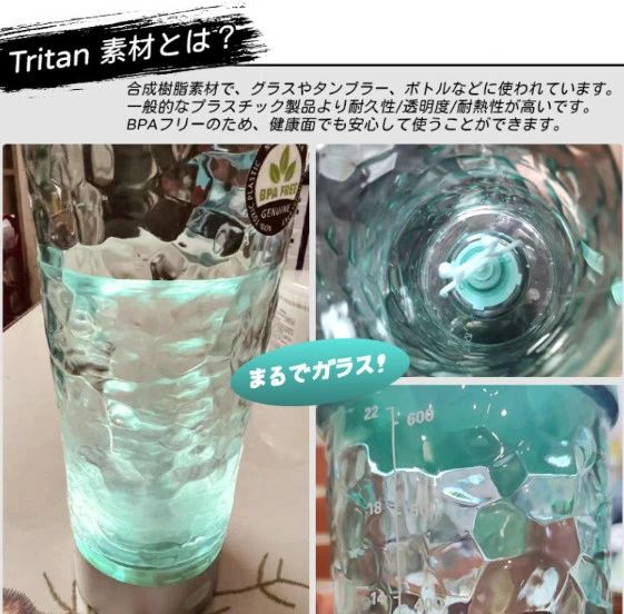 ボトル 自動撹拌 BPAフリー Tritan製 プロテインシェイクミキサー 650ml USB充電 直飲み 光る ライトショー