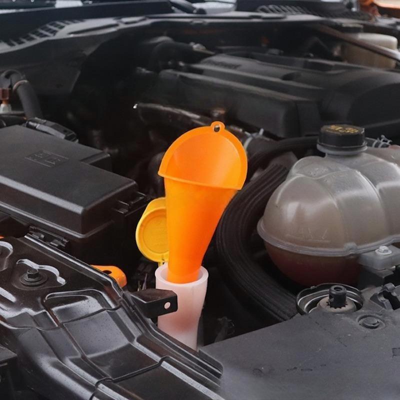 オイルファンネル オイル漏斗 給油漏斗 カー用品 メンテナンス用品 じょうご 長口 ハンズフリー 車 クルマ バイク オートバイ オイル ガソリン