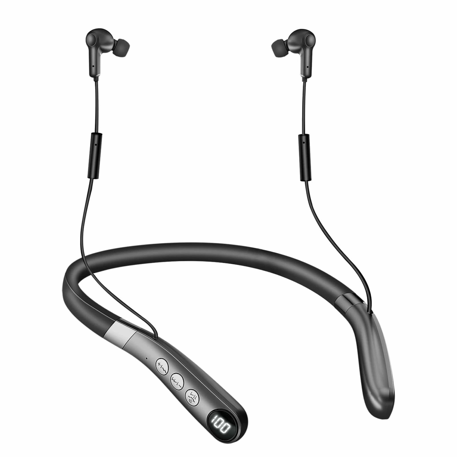 電話/テレビ/音楽対 Bluetooth 5段階音量 ハウリングしにくい ノイズ低減 軽量 高齢者 首かけ集音器 充..