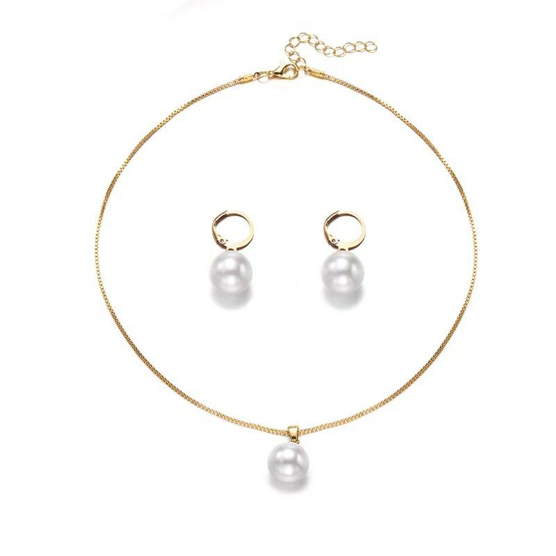 真珠のペンダントネックレスイヤリングの新モデルのスーツの軽奢なファッションのスーツの精緻な記念の..