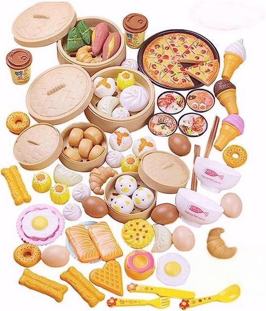 おままごと キッチン セット 小籠包 ピザままごとごっこ遊 キッチンセット 子供 知育玩具 DIY 寿司 料理人ままごと ハンバーグ コンロ ままごと用調理器具 付けおもちゃ プレゼント 男の子 女の子 ままごと ごっこ遊び