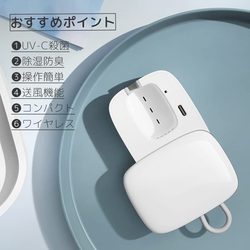 歯ブラシ除菌器 UV-C除菌 送風機能 歯ブラシ 除菌 カビ防止 梅雨対策 歯ブラシ除菌...