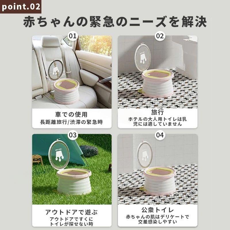 子供用 おまる 簡易トイレ 洋式 いす型 トイレトレーニング トイトレ 折りたたみ式 補助便座 携帯用オマル 赤ちゃん トイレトレーニング 子供 こども 緊急トイレ 折り畳み 折りたたみ 災害用 男の子 女の子 bedokikou-10004686 ビードゥー喜幸 サンプル画像3