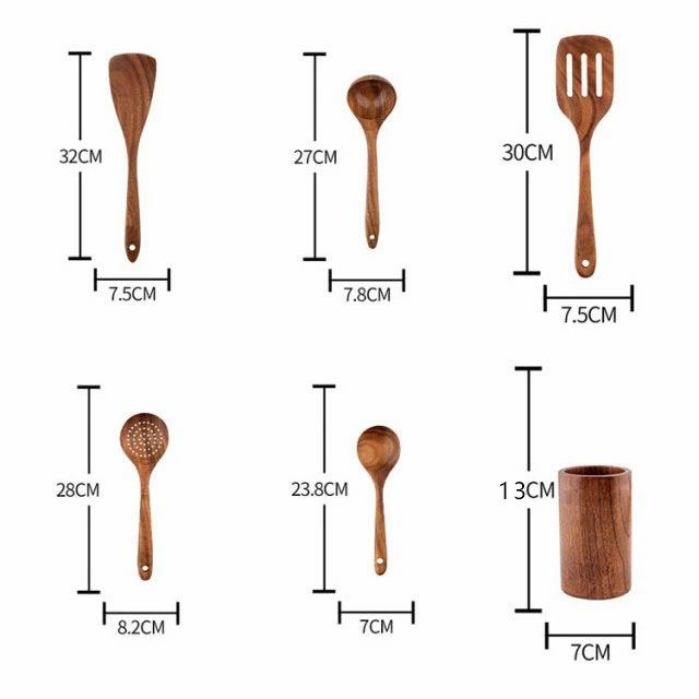 木製 キッチンツール 6点セット おしゃれ おすすめ かわいい 調理器具 台所用品 フライ返し 炒めへら しゃもじ バターナイフ ナチュラル 製菓器具 高級感 統一感 インテリア 引っ越し祝い 誕生日 プレゼント ギフト bedokikou-10004711 ビードゥー喜幸 サンプル画像3