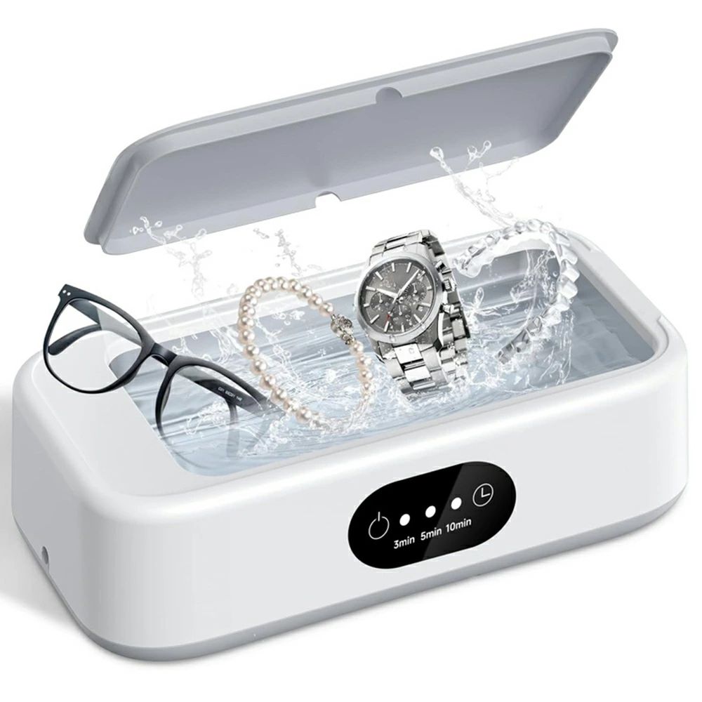 超音波洗浄機 メガネ ジュエリー 入れ歯 マウスピース リテーナー 腕時計 49000Hz 640ml アクセサリー ..