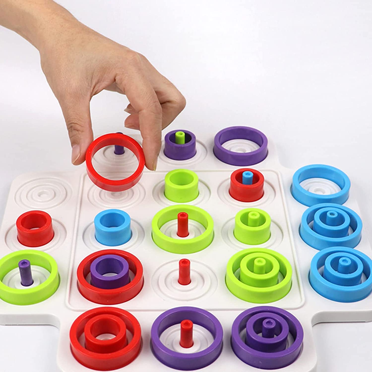 3目並べ 2〜4人対戦型 おもちゃ ボードゲーム 〇×ゲーム 安心のABS素材 ボードゲーム オートリオ パズルゲーム 思考力を鍛える 誕生日プレゼント 小学生 知育玩具 ゲーム 人気 脳トレ 中学生 高校生 女の子 男の子 プレゼント ファミリーゲーム