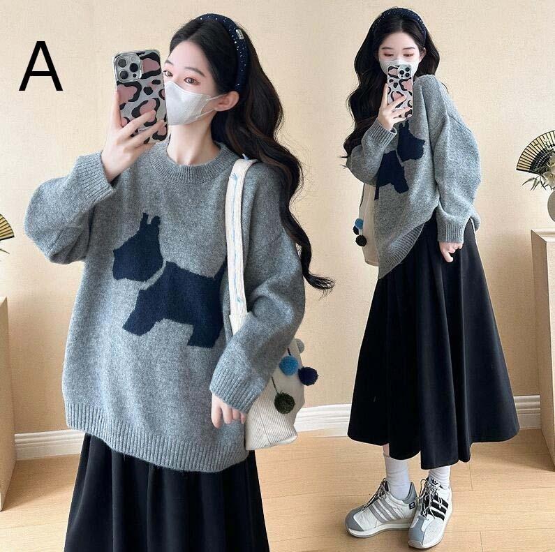 マタニティ 2点セット 上着+スカート 妊婦服 レディース マタニティウェア 授乳服 ...