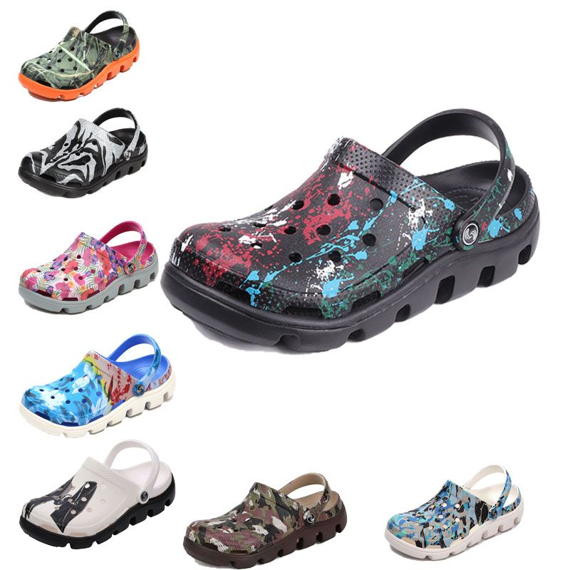 サボサンダル エスニックサンダル クロックス風 男女兼用サンダル サボサンダル 2WAY 軽量 EVA素材 夏 10タイプ可選