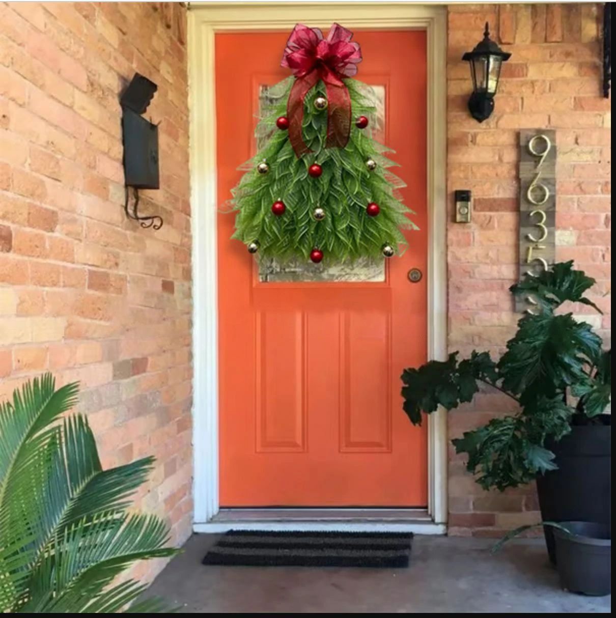 クリスマスリース　クリスマスツリーリース 装飾 ポーチリース ファームハウス ク...