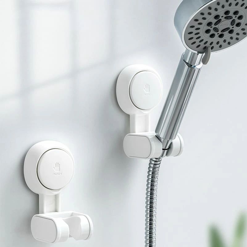 、シャワーヘッド かけ シャワーフック 角度調整 吸盤 強力 ユニバーサル シャワー ヘッド ブラケット パンチのないシャワー ヘッド 吸盤式バスルーム フィクサー レイン ハンギング シート