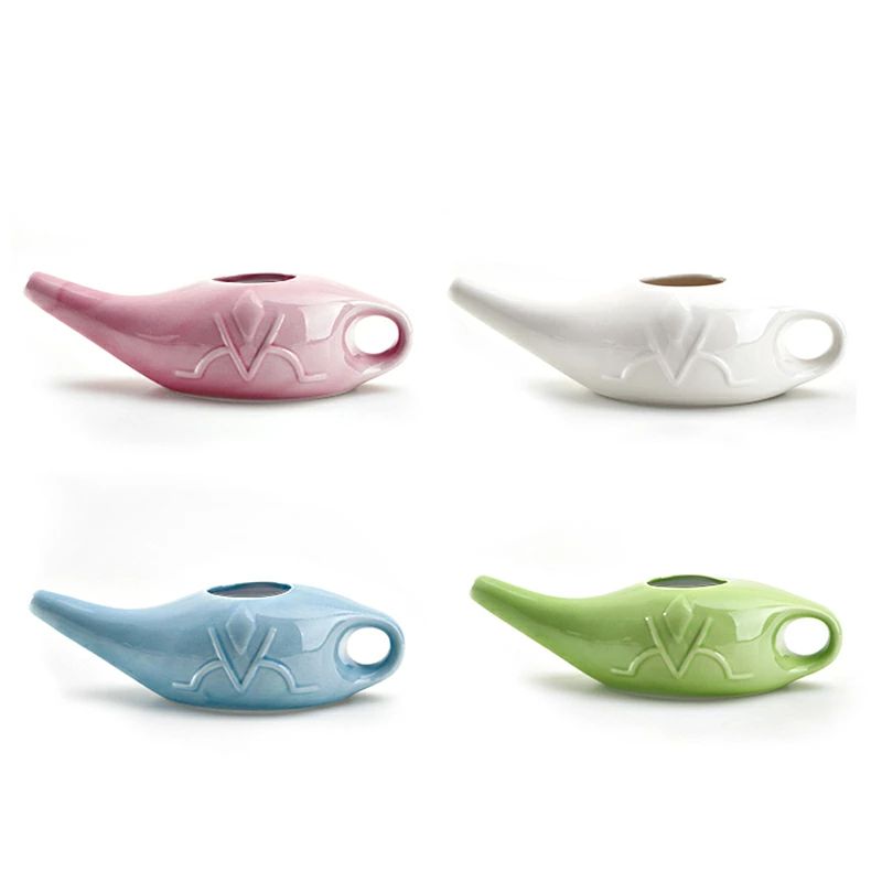 鼻うがい ネティポット セラミック製 鼻洗浄 花粉症 対策 鼻づまり ヨガ用 健康グッズ 鼻炎ケア リラックス ヘルスケア