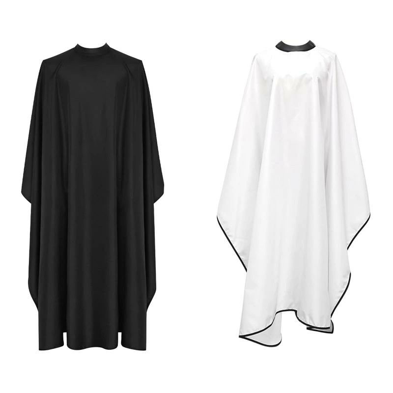 サロン理髪ケープ サロン美容エプロン メイクアップエプロン 調節可能なスナップ留め スタイリスト用プロ仕様ヘアカットケープ