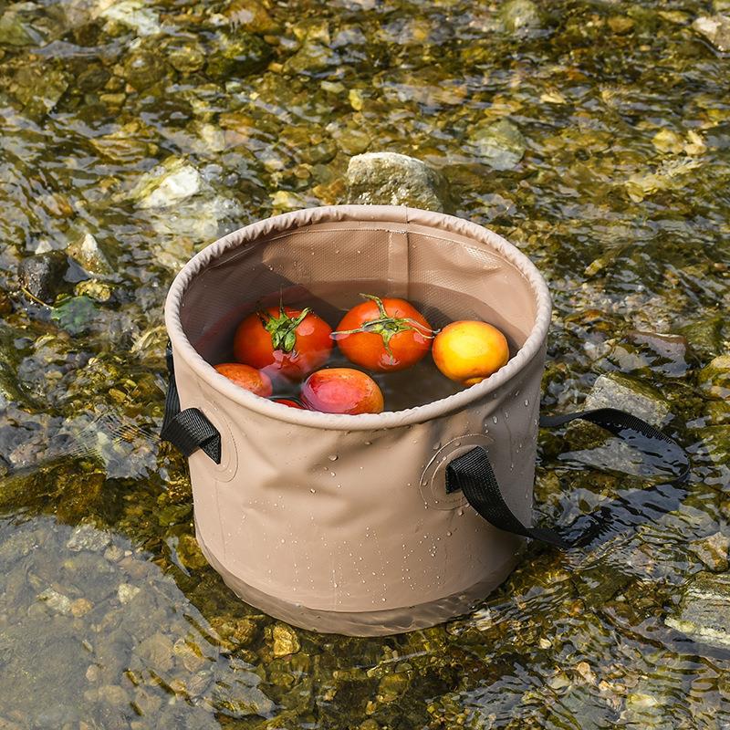 キャンプバケット 2点セット アウトドア キャンプ 折り畳み 10L 20L 5L ソロキャンプ 小さめ 防水バケツ 収納バッグ キャンプ用品 車載 水桶 洗車 釣り用 大容量 シンク bedokikou-10008813 ビードゥー喜幸 サンプル画像2