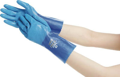 SHOWA(ショーワ)　ポリウレタン手袋　No281テムレス　ブルー　Mサイズ　【1双】【NO281M】（作業手袋／天然ゴム手袋）