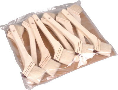 TRUSCO（トラスコ）　徳用ニス刷毛　木柄　10号　30mm　10本入　【1袋】【TPB42610】全長205mm（塗装・内装用品／刷毛）