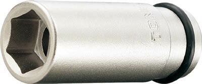 TONE　インパクト用ロングソケット(6角)　対辺30mm　差込角25.4mm　全長100mm　【1個】【8NV30L】（ソケットレンチ／インパクト用ソケット）
