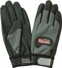 富士グローブ　合成皮革手袋　PUライナーアルファ　グレイ　L　【1双】【790】（作業手袋／合成皮革・人工皮革手袋）