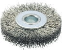 TRUSCO(トラスコ) ホイルブラシ 50X10mm穴 ステンレス線 線径0.3 【1個】【TB6323】(研削研磨用品/カップブラシ)