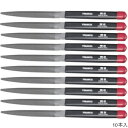 TRUSCO(トラスコ) 組ヤスリ 半丸 荒目 10本セット (10本組サイズ=全長185mm) 【1S】【THA01001】(研削研磨用品/ヤスリ)