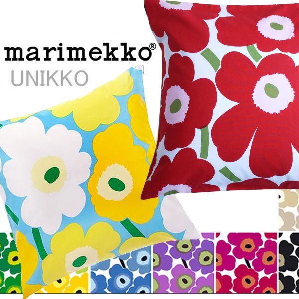 【楽天市場】marimekko マリメッコ UNIKKO ウニッコ クッションカバー（45×45cm）：ベッド専門店 ビーナスベッド