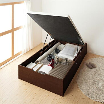 ベッド ベット 収納付き セミダブル ホワイト ブラウン ベージュ 幅:120cm〜129cm 奥行き:190cm〜199cm 高さ:30cm〜39cm 高さ:40cm〜49cm キャスター無し 既成品 カジュアル シンプル セミダブル 木製 ポケットコイル すのこ 収納付き 設置対応可 組立対応可 要組立品 木