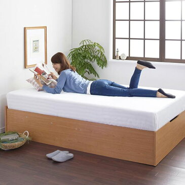 ベッド ベット 収納付き セミダブル ホワイト ブラウン ベージュ 幅:120cm〜129cm 奥行き:190cm〜199cm 高さ:40cm〜49cm 高さ:50cm〜59cm 高さ:60cm〜69cm キャスター無し 既成品 カジュアル シンプル セミダブル 木製 ポケットコイル 収納付き 設置対応可 組立対応可