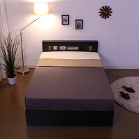 安らぎの空間を実現宮・照明付きチェストベッド(セミダブル)