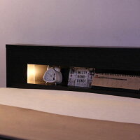 安らぎの空間を実現宮・照明付きチェストベッド(セミダブル)
