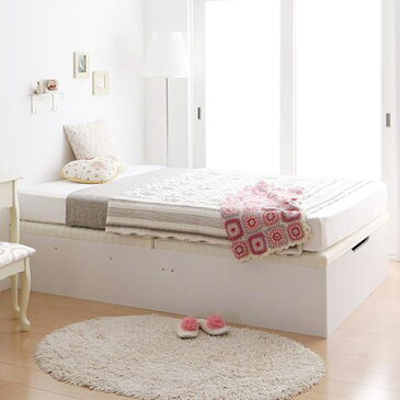 ベッド ベット 収納付き セミダブル ホワイト ブラウン ベージュ 幅:110cm〜119cm 奥行き:190cm〜199cm 高さ:30cm〜39cm 高さ:40cm〜49cm キャスター無し 既成品 カジュアル シンプル ベーシック セミダブル 木製 ボンネルコイル すのこ 収納付き 設置対応可 組立対応可