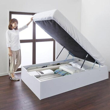 ベッド ベット 収納付き セミダブル ホワイト ブラウン ベージュ 幅:120cm〜129cm 奥行き:190cm〜199cm 高さ:40cm〜49cm 高さ:50cm〜59cm 高さ:60cm〜69cm キャスター無し 既成品 カジュアル シンプル セミダブル 木製 ポケットコイル 収納付き 設置対応可 組立対応可