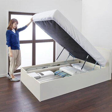 ベッド ベット 収納付き セミダブル ホワイト ブラウン ベージュ 幅:120cm〜129cm 奥行き:200cm以上 高さ:80cm〜89cm キャスター無し 既成品 カジュアル シンプル セミダブル 木製 ボンネルコイル 収納付き コンセント付き 棚付き 設置対応可 組立対応可 要組立品 木 台湾