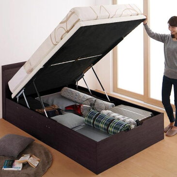 ベッド ベット 収納付き セミダブル ホワイト ブラウン ベージュ 幅:110cm〜119cm 奥行き:190cm〜199cm 高さ:30cm〜39cm 高さ:40cm〜49cm キャスター無し 既成品 カジュアル シンプル ベーシック セミダブル 木製 ポケットコイル すのこ 収納付き コンセント付き 棚付き