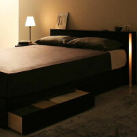 ベッドベットセミダブル収納付きブラウン幅:130cm〜139cm奥行き:200cm以上高さ:70cm〜79cmキャスター無し既成品エレガントクラシックシンプルモダン無地セミダブル木製ボンネルコイル収納付きコンセント付き要組立品木日本茶ブラウン210