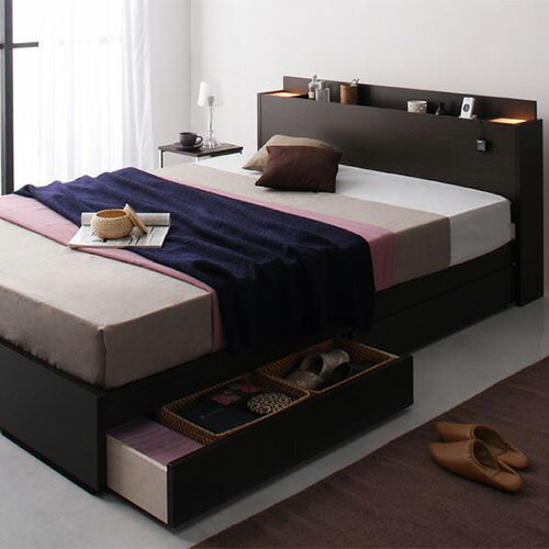 安い 照明 ベッド ダブル 収納 おしゃれ ベット ダブルベッド ダブルサイズ ダブルタイプ 収納付き 大容量 収納タイプ 収納つき 大容量ベッド ライト 照明付き 間接照明 ライト付き 間接照明付き オシャレ おしゃれ感 収納ベッド 照明ベッド おしゃれベッド ダブルベット