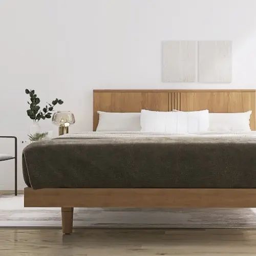 Rakuten - [ベッド セミダブル] フランスベッド 幅122.5cm すのこ マットレス付き 脚付き コンセント付き 防ダニ 抗菌 防臭 日本国産 シンプル モダン 北欧風 アーバン ナチュラル フランスベッド 高さ調整 低ホルムアルデヒド