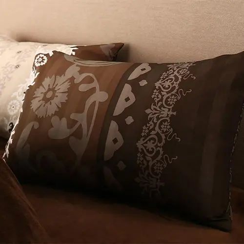 枕カバー 幅43cm 洗濯機可 速乾 モダン