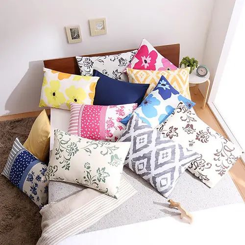 枕カバー 幅43cm オールシーズン 洗濯機可 速乾 シンプル 日本国産 ナチュラル