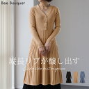 「 スタイルアップの秘密。」 ニットワンピース ニット ワンピ リブワンピース セーター レディース ワンピース リブワンピ ニットワンピ チュニック ミディア...