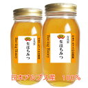 SS 生はちみつ 国産 非加熱 無農薬 日本アルプス産100％百花蜜 生はちみつ1kgx2 ギボウシ・シナの木・菩提樹・モチの木・エンジュ・タラの木・ウドなど 自生する自然の花からミツバチがブレンドした自然風味 超レアの生ハチミツ