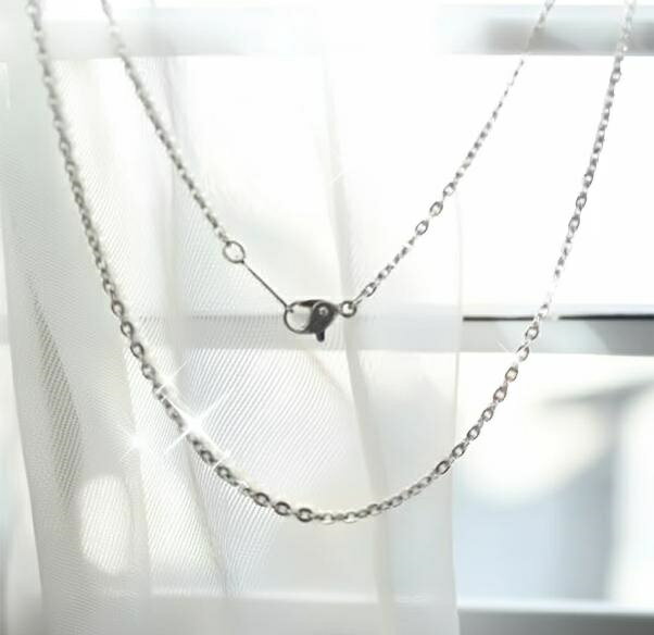 SUPER-ポイント20倍 SS 50cm+ペンダント 健康 純チタンチェーン ネックレス 輝く 平小豆【太】 アレル..