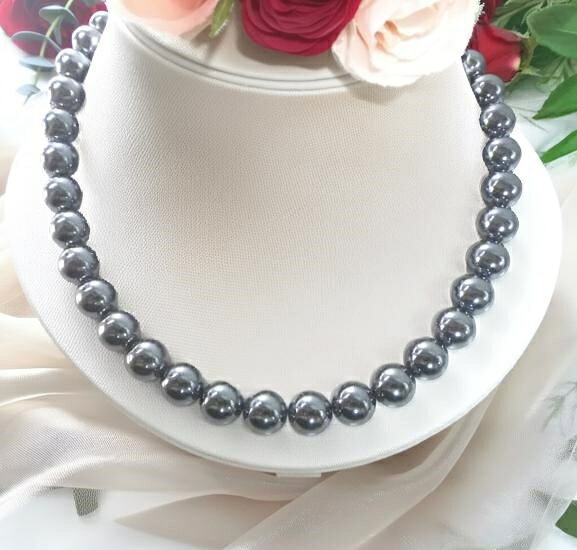 【新日本国首相 お祝い企画】SUPER-ポイント20倍【限定数量チャンス】高級品質テラヘルツ大玉12mm丸玉 ネックレス 【選べる長さ30～40cm】 【選べる金具：SV925-チタン製金具】コーティングステンレスワイヤー使用 公的機関で品質を調べたテラヘルツです