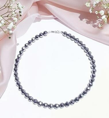 Rakuten - テラヘルツ ネックレス 高級品質 テラヘルツ 8mm128面体ミラーカット ネックレス【選べる金具】【選べる長さ】公的機関で品質調査済み 健康ネックレス【選べる長さ約34-36-38-40cm】