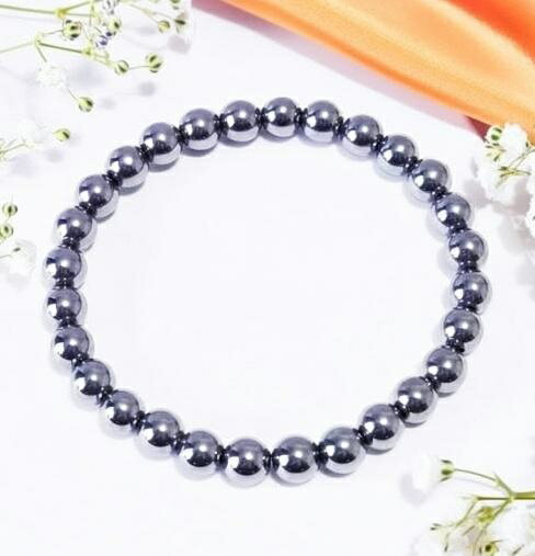 【Deal企画】きつまずき防止に効果的 高級品質 テラヘルツ 6mm丸玉 アンクレット【選べる長さ18～30cm】送料無料 公的機関で品質を調べたテラヘルツです