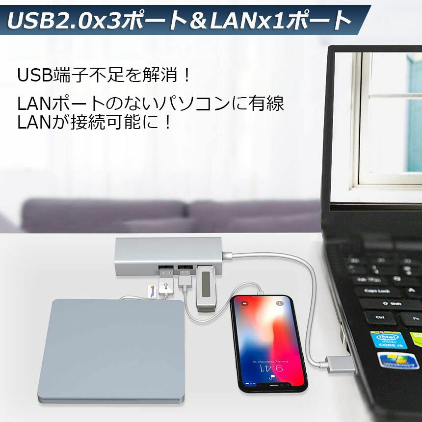 USB lan �Ѵ������ץ� USB2.0 �ϥ� LAN �ݡ��� ͭ��LAN�����ץ� ͭ��LAN RJ45 �Ѵ� USB 3�ݡ��� LAN�ݡ��� 100Mbps 4in1 �ɥ饤������ �������ͥå� ��® lan�����ץ�