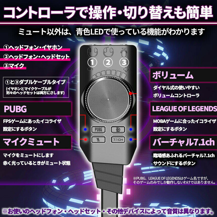 ������ɥ����� USB �����ǥ������ץ� 7.1ch ���饦��ɥ������ ���åȤ���ޤ� �ޥ��� �إåɥ��å� �إåɥե��� ����ۥ� USB��³ USB2.0 �ܥ�塼�ॳ��ȥ����� �ߥ塼�� pc �Ρ���pc ps4 mac windows ����� ���� ������ ���� �إåɥۥ�ü�� LOL moba fps