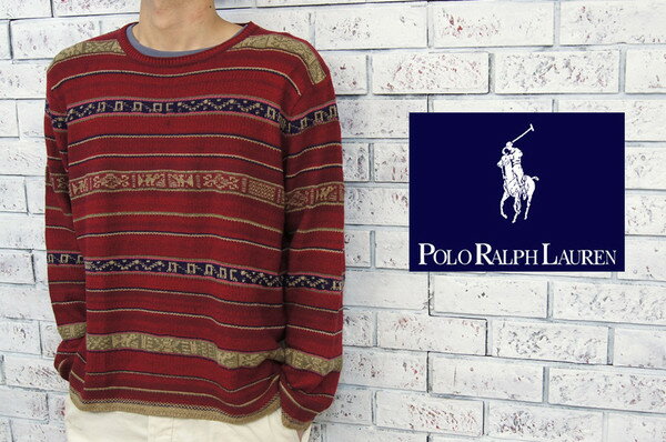 ラルフローレン POLO by Ralph Lauren　　ラルフローレン エスニック柄 セーター