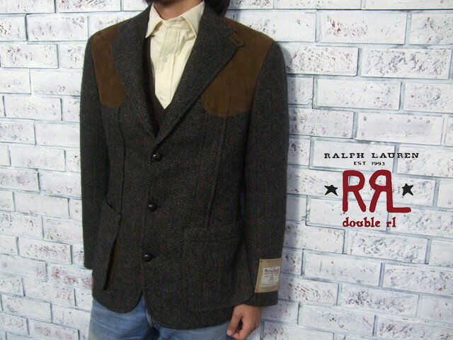 【SOLD OUT】【RRL】ラルフローレン DOUBLE RL ダブルアールエル ハリス ツィード テーラードジャケット