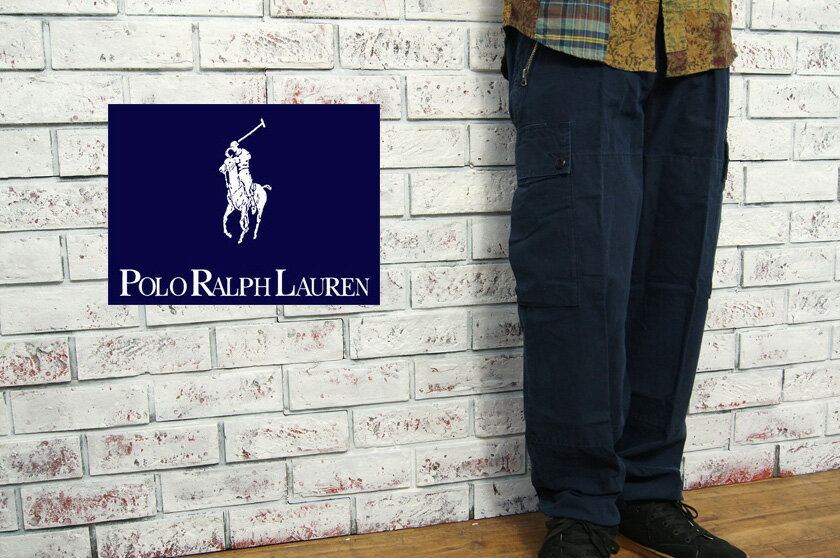 【OUTLET】【POLO by Ralph Lauren】ラルフローレン コットン ミリタリー カーゴパンツ/NAVY【あす楽対応_関東】【あす楽対応_東海】【あす楽対応_甲信越】