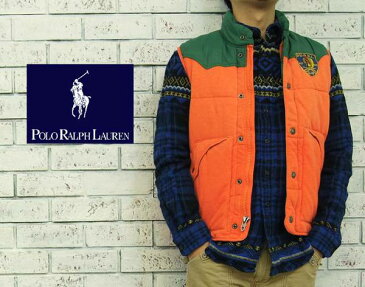 POLO by Ralph Lauren　ラルフローレン ウエスタンヨーク スウェット 中綿 ベスト